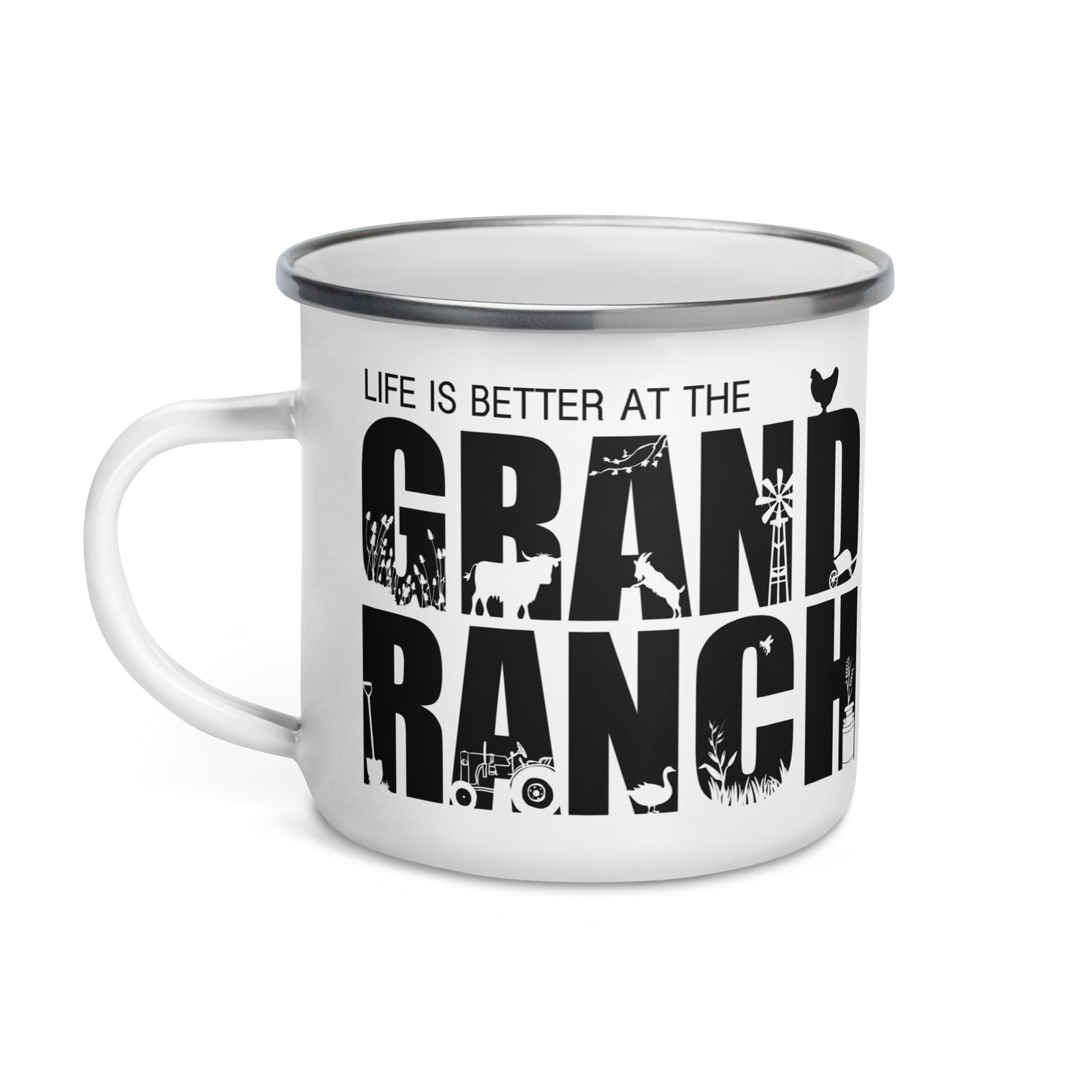 Enamel Mug The Grand Ranch - Peeking Highland